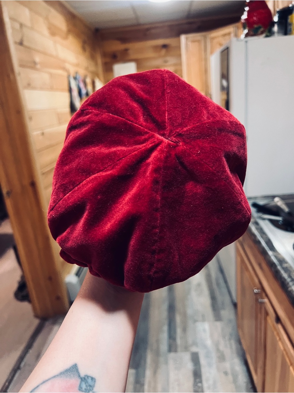 Gymboree Burgundy Satin-Lined Hat